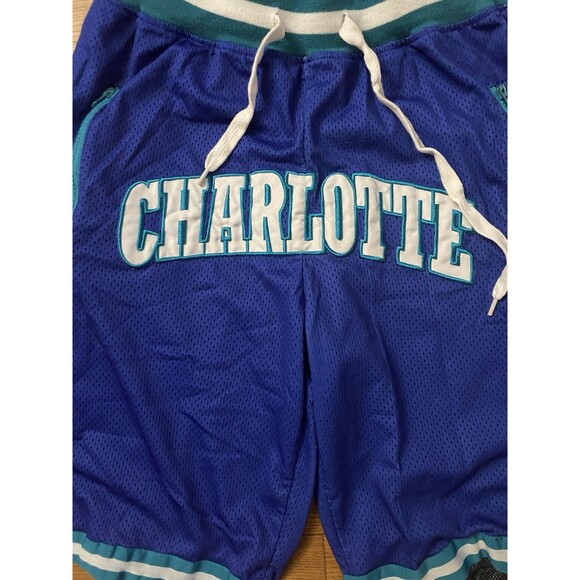 VINTAGE Charlotte Hornets Something Inked City Style NBA Mens M Basketball Short - Picture 2 of 6